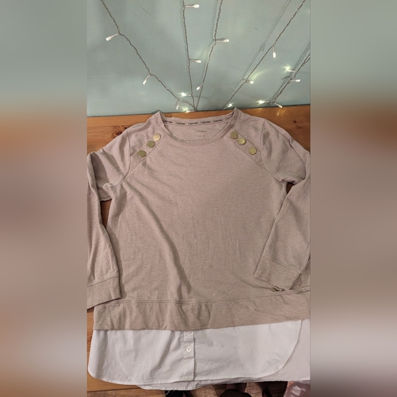 Calvin Klein sweater with faux dress shirt - Picture 8 of 9